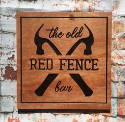 Square Carved Custom Sign